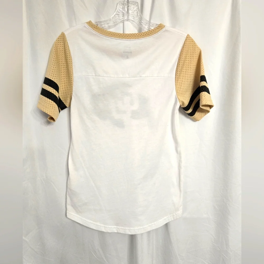 Nike White/Tan Sports CU (Colorado)Tee Size XS